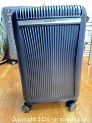 MaxSold Auction: Samsonite individual 2-Piece Hard-Shell Spinner Luggage Set, Silver/Blue - Cambridge (Massachusetts, USA) PARTNER MANAGED Estate Sale Online Auction - Creighton Street                  