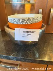 MaxSold Auction: Set of 3 Decorative Bowls, Mixed Colors & Patterned, 10–12 in - Cambridge (Massachusetts, USA) PARTNER MANAGED Estate Sale Online Auction - Creighton Street                  