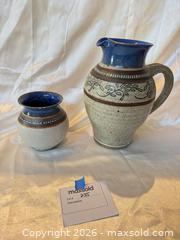MaxSold Auction: Stoneware Pitchers & Vases in Beige, Blue, Brown - Cambridge (Massachusetts, USA) PARTNER MANAGED Estate Sale Online Auction - Creighton Street                  