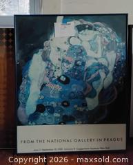 MaxSold Auction: Two Framed Museum Reproduction Posters (Klimt & Abstract) - Cambridge (Massachusetts, USA) PARTNER MANAGED Estate Sale Online Auction - Creighton Street                  