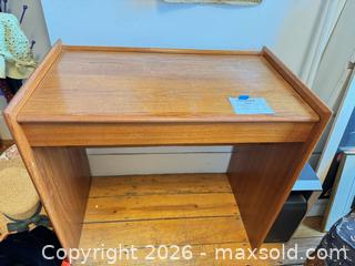 MaxSold Auction: Vintage Wood Dressing/Vanity Table with Victorian-Style Carved Chair - Cambridge (Massachusetts, USA) PARTNER MANAGED Estate Sale Online Auction - Creighton Street                  