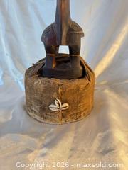 MaxSold Auction: West African Hardwood Tribal Sculpture with Raffia Hair - Cambridge (Massachusetts, USA) PARTNER MANAGED Estate Sale Online Auction - Creighton Street                  