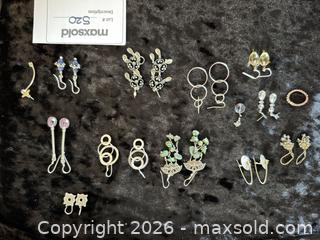 MaxSold Auction: Women's Mixed Earrings Lot  - Cambridge (Massachusetts, USA) PARTNER MANAGED Estate Sale Online Auction - Creighton Street                  