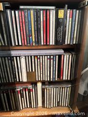 MaxSold Auction: Wood CD Storage Cabinet with Glass Doors and 200+ CDs - Cambridge (Massachusetts, USA) PARTNER MANAGED Estate Sale Online Auction - Creighton Street                  