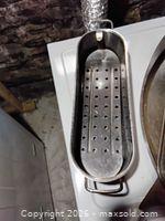 MaxSold Auction: Wooden Serving Bowl with Stainless Fish Poacher - Cambridge (Massachusetts, USA) PARTNER MANAGED Estate Sale Online Auction - Creighton Street                  