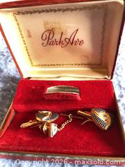 MaxSold Auction: Cufflinks and Tie Bar / Tie Clip B - Toronto (Ontario, Canada) Downsizing Online Auction - Cross Street