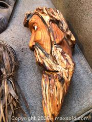 MaxSold Auction: Dave Card Signed Wood Carving Mask / Walking Canes, Sculpture B - Toronto (Ontario, Canada) Downsizing Online Auction - Cross Street