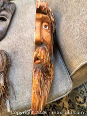 MaxSold Auction: Dave Card Signed Wood Carving Mask / Walking Canes, Sculpture B - Toronto (Ontario, Canada) Downsizing Online Auction - Cross Street