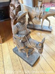 MaxSold Auction: Lot of 3 Wood Carved Western Figures: Horse, Rider, Donkey B - Toronto (Ontario, Canada) Downsizing Online Auction - Cross Street