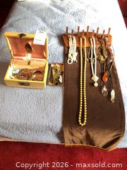 MaxSold Auction: Mixed Jewelry Lot with Bulova Wrist Watch & Jewelry Box B - Toronto (Ontario, Canada) Downsizing Online Auction - Cross Street