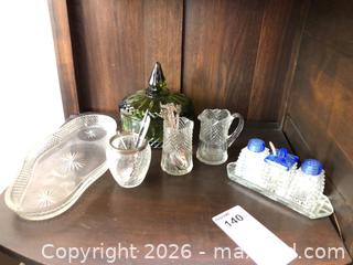 MaxSold Auction: Mixed Vintage Glassware and Ceramic Set — Serving Tray & Accessories B - Toronto (Ontario, Canada) Downsizing Online Auction - Cross Street
