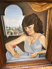 MaxSold Auction: Original 1985 Oil on Canvas by H.B. Poesiat (signed) B - Toronto (Ontario, Canada) Downsizing Online Auction - Cross Street