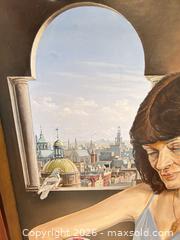 MaxSold Auction: Original 1985 Oil on Canvas by H.B. Poesiat (signed) B - Toronto (Ontario, Canada) Downsizing Online Auction - Cross Street