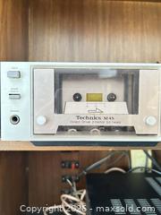 MaxSold Auction: Technics M45 Cassette Deck - Silver Brushed Aluminum B - Toronto (Ontario, Canada) Downsizing Online Auction - Cross Street