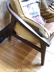 MaxSold Auction: Wood Frame Velvet Accent Chair D - Toronto (Ontario, Canada) Downsizing Online Auction - Cross Street