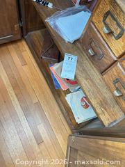 MaxSold Auction: Wood Index Card Holder,  45 RPM Singles & Cassette Tapes B - Toronto (Ontario, Canada) Downsizing Online Auction - Cross Street