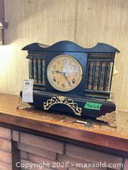 MaxSold Auction: Wood Mantel/Shelf Clock, Key-Wind Mechanical Movement B - Toronto (Ontario, Canada) Downsizing Online Auction - Cross Street