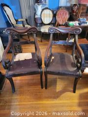 MaxSold Auction: A pair of dining chairs with arms - Toronto (Ontario, Canada) SELLER MANAGED Estate Sale Online Auction - Amelia Street