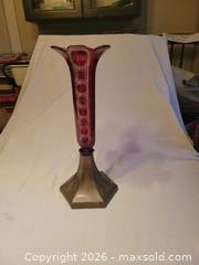 MaxSold Auction: Bohemian ruby red crystal vase - Toronto (Ontario, Canada) SELLER MANAGED Estate Sale Online Auction - Amelia Street