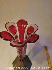 MaxSold Auction: Bohemian ruby red crystal vase - Toronto (Ontario, Canada) SELLER MANAGED Estate Sale Online Auction - Amelia Street