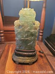 MaxSold Auction: Chinese carved jadeite quartz lamp - Toronto (Ontario, Canada) SELLER MANAGED Estate Sale Online Auction - Amelia Street