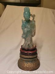 MaxSold Auction: Chinese Jadeite Goddess statue  - Toronto (Ontario, Canada) SELLER MANAGED Estate Sale Online Auction - Amelia Street