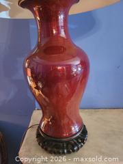 MaxSold Auction: Chinese Sang de Beouf Oxblood Vase Lamp - Toronto (Ontario, Canada) SELLER MANAGED Estate Sale Online Auction - Amelia Street