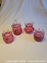 MaxSold Auction: Fenton cranberry glass basket, and potpourri bowls - Toronto (Ontario, Canada) SELLER MANAGED Estate Sale Online Auction - Amelia Street