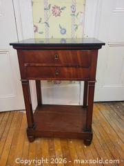 MaxSold Auction: French Louis XVI Style Nightstands with Marble Tops - Toronto (Ontario, Canada) SELLER MANAGED Estate Sale Online Auction - Amelia Street