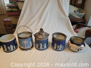MaxSold Auction: Lot of 6 biscuit barrels - Toronto (Ontario, Canada) SELLER MANAGED Estate Sale Online Auction - Amelia Street