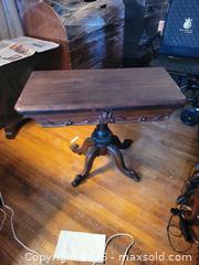 MaxSold Auction: Victorian card table - Toronto (Ontario, Canada) SELLER MANAGED Estate Sale Online Auction - Amelia Street