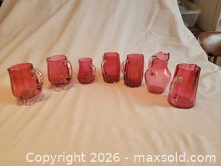 MaxSold Auction: Victorian cranberry glass creamers - Toronto (Ontario, Canada) SELLER MANAGED Estate Sale Online Auction - Amelia Street