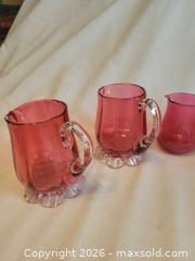 MaxSold Auction: Victorian cranberry glass creamers - Toronto (Ontario, Canada) SELLER MANAGED Estate Sale Online Auction - Amelia Street