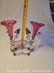 MaxSold Auction: Victorian cranberry glass epergne - Toronto (Ontario, Canada) SELLER MANAGED Estate Sale Online Auction - Amelia Street