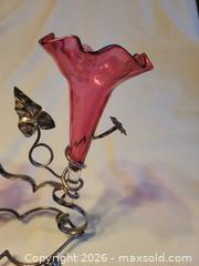 MaxSold Auction: Victorian cranberry glass epergne - Toronto (Ontario, Canada) SELLER MANAGED Estate Sale Online Auction - Amelia Street