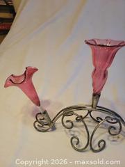 MaxSold Auction: Victorian cranberry glass epergne - Toronto (Ontario, Canada) SELLER MANAGED Estate Sale Online Auction - Amelia Street