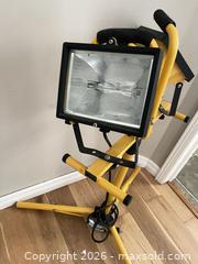 MaxSold Auction: Tripod Work Light with Dual Halogen Heads, 120V - Ajax (Ontario, Canada) SELLER MANAGED Downsizing Online Auction - Poplar Avenue