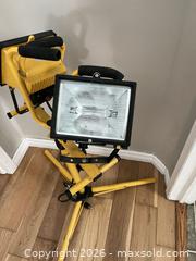 MaxSold Auction: Tripod Work Light with Dual Halogen Heads, 120V - Ajax (Ontario, Canada) SELLER MANAGED Downsizing Online Auction - Poplar Avenue