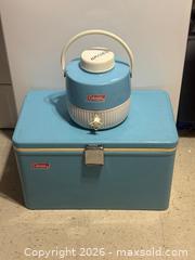 MaxSold Auction: 1970s Coleman Metal Cooler & Water Jug - Ottawa (Ontario, Canada) SELLER MANAGED Estate Sale Online Auction - Country Lane West