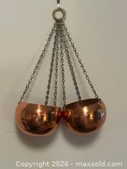 MaxSold Auction: 1970s Solid Copper Hanging Planters Pair - Ottawa (Ontario, Canada) SELLER MANAGED Estate Sale Online Auction - Country Lane West