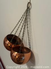 MaxSold Auction: 1970s Solid Copper Hanging Planters Pair - Ottawa (Ontario, Canada) SELLER MANAGED Estate Sale Online Auction - Country Lane West