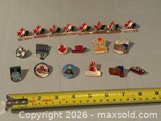 MaxSold Auction: Lot of 20 Hockey Canada Collector Metal Hockey Pins - Ottawa (Ontario, Canada) SELLER MANAGED Estate Sale Online Auction - Country Lane West