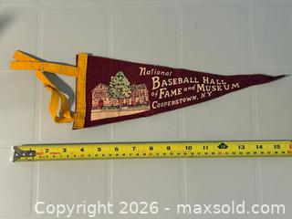 MaxSold Auction: Vintage 1950s Cooperstown, NY Baseball Hall of Fame Pennant - Ottawa (Ontario, Canada) SELLER MANAGED Estate Sale Online Auction - Country Lane West