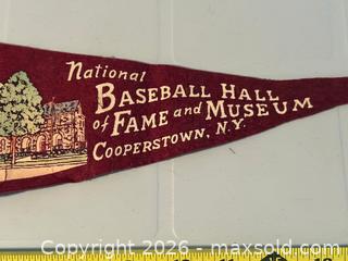 MaxSold Auction: Vintage 1950s Cooperstown, NY Baseball Hall of Fame Pennant - Ottawa (Ontario, Canada) SELLER MANAGED Estate Sale Online Auction - Country Lane West