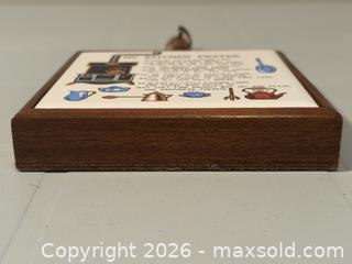 MaxSold Auction: Vintage My Kitchen Prayer Wooden Wall Mount Japan - Ottawa (Ontario, Canada) SELLER MANAGED Estate Sale Online Auction - Country Lane West