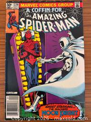 MaxSold Auction: 1981 Marvel Comics #220 Spider-Man Comic & Spider-Man Plush - Bowmanville (Ontario, Canada) SELLER MANAGED Reseller Online Auction - Cedar Crest Beach Road