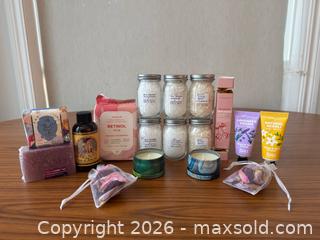 MaxSold Auction: Boutique Spa Giftbag- bath salts, candles, soaps, face wipes, bubble bath, creams  - Bowmanville (Ontario, Canada) SELLER MANAGED Reseller Online Auction - Cedar Crest Beach Road