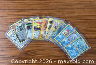 MaxSold Auction: Vintage Pokemon Cards- 11 Cards  - Bowmanville (Ontario, Canada) SELLER MANAGED Reseller Online Auction - Cedar Crest Beach Road