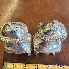 MaxSold Auction: Birks, Lions head, Ornate, Salt & Pepper Shakers (Pair) - Leeds And The Thousand Islands (Ontario, Canada) SELLER MANAGED Downsizing Online Auction - Prince Street