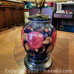 MaxSold Auction: Moorcroft Ceramic Table Lamp with Hand-Painted Fruit Motif - Leeds And The Thousand Islands (Ontario, Canada) SELLER MANAGED Downsizing Online Auction - Prince Street